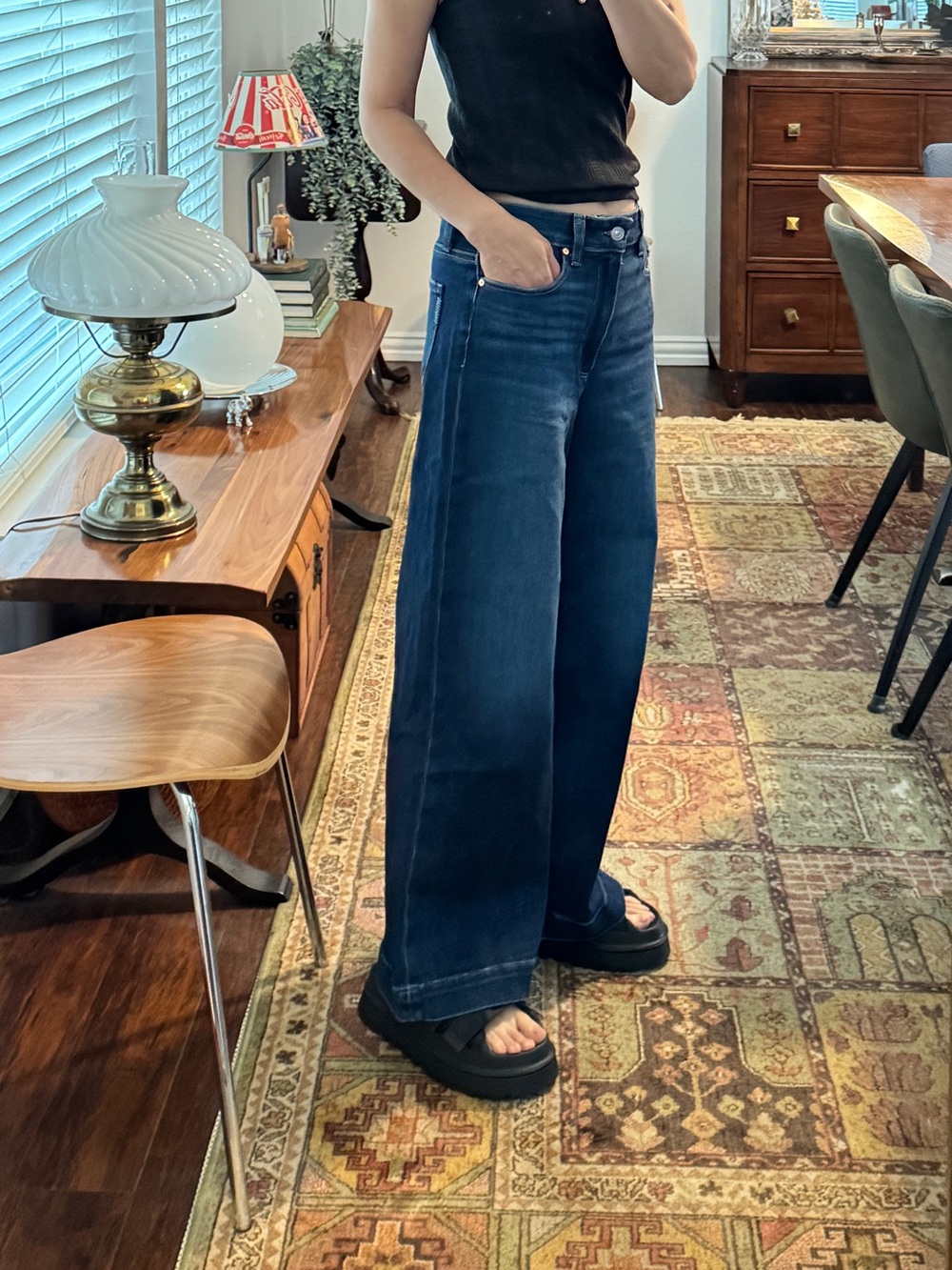 PAIGE Anessa High-Rise Wide-Leg Jeans Size 28 - Picture 7 of 16